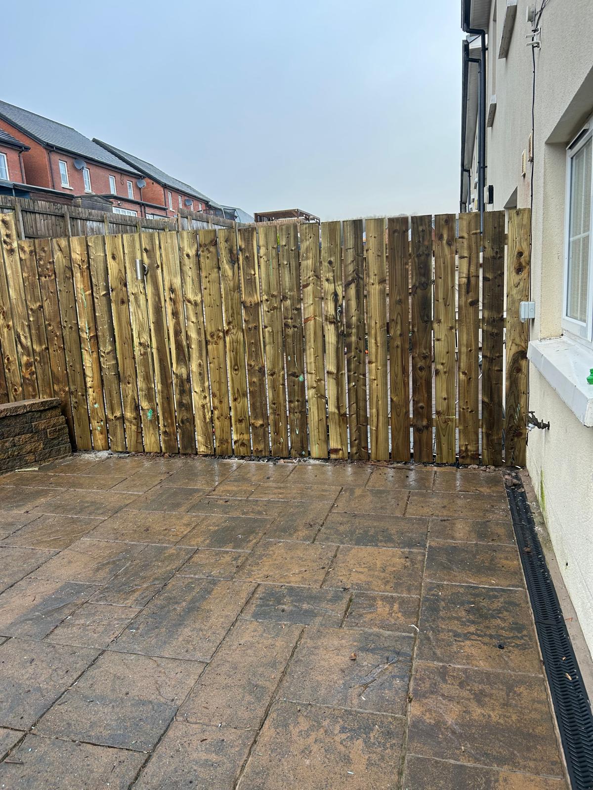 Fencing Installation Belfast work example 2