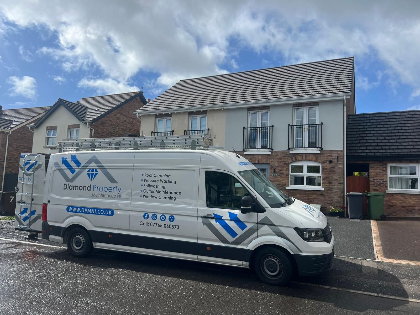 Roof Cleaning Belfast work example 8